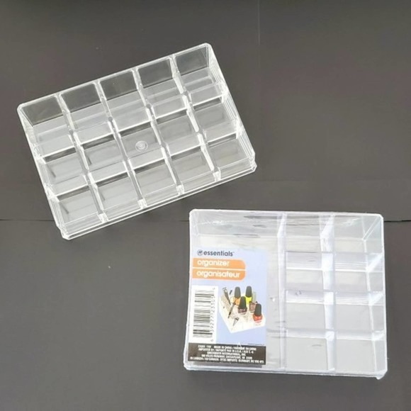Unknown Other - Clear Cosmetic Multi Compartment Storage Organizer Caddy Bundle Set